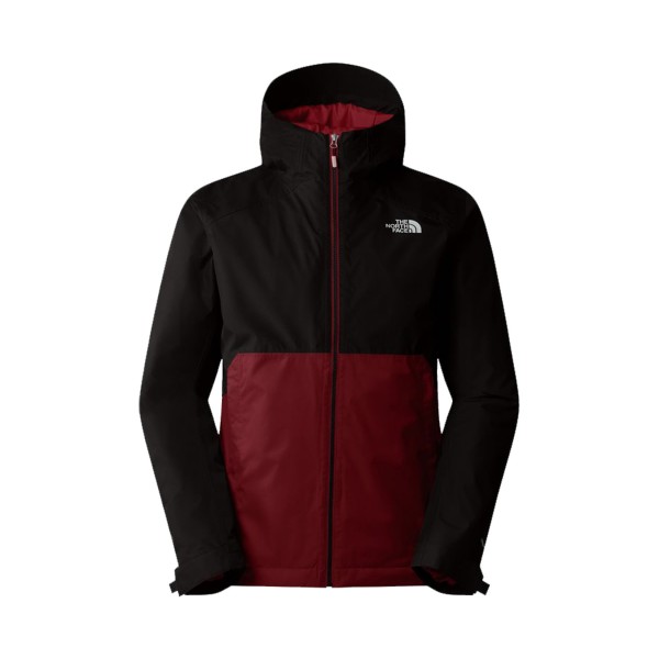 The North Face Millerton Insulated Dry Vent Hooded Ανδρικο Μπουφαν Μαυρο - Μπορντο