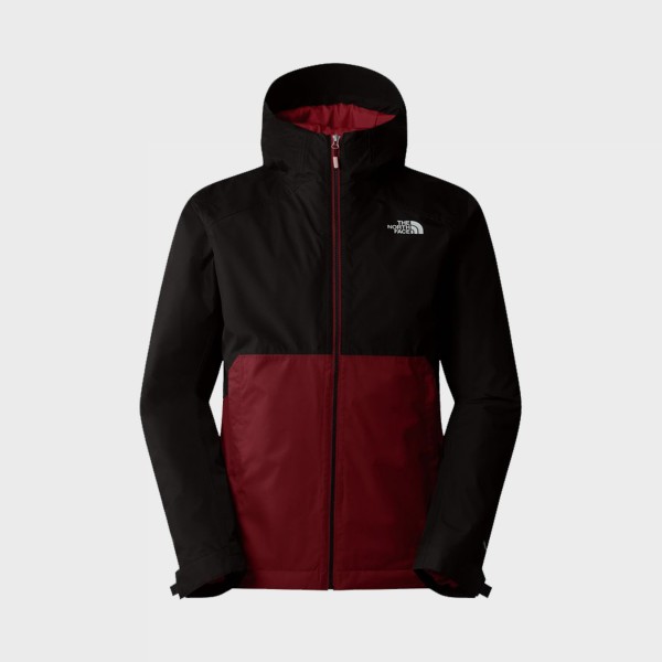 The North Face Millerton Insulated Dry Vent Hooded Ανδρικο Μπουφαν Μαυρο - Μπορντο