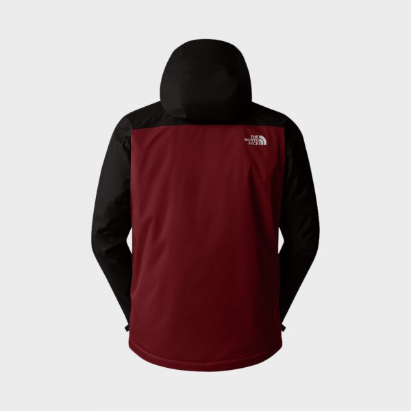 The North Face Millerton Insulated Dry Vent Hooded Ανδρικο Μπουφαν Μαυρο - Μπορντο