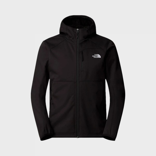 The North Face Quest Hooded Softshell Πεζοποριας Ανδρικο Μπουφαν Μαυρο