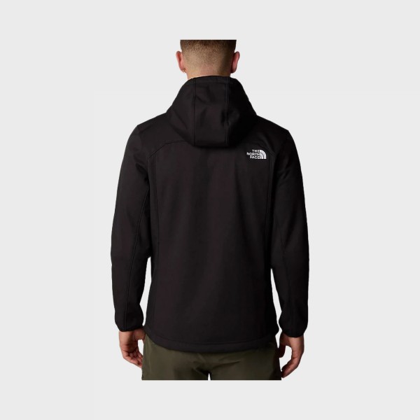 The North Face Quest Hooded Softshell Πεζοποριας Ανδρικο Μπουφαν Μαυρο
