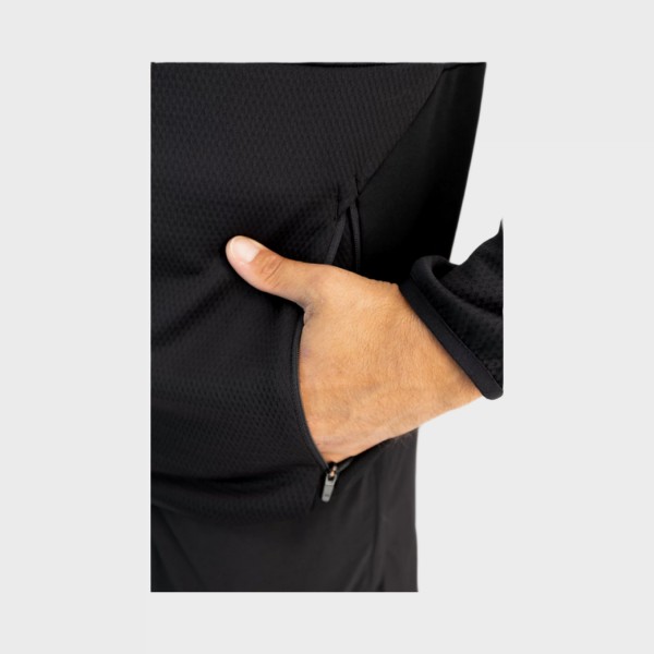 The North Face Merak Hood Fleece Ανδρικη Ζακετα Μαυρη