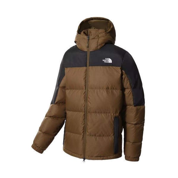 The North Face Diablo Down Hooded Ανδρικο Μπουφαν Λαδι
