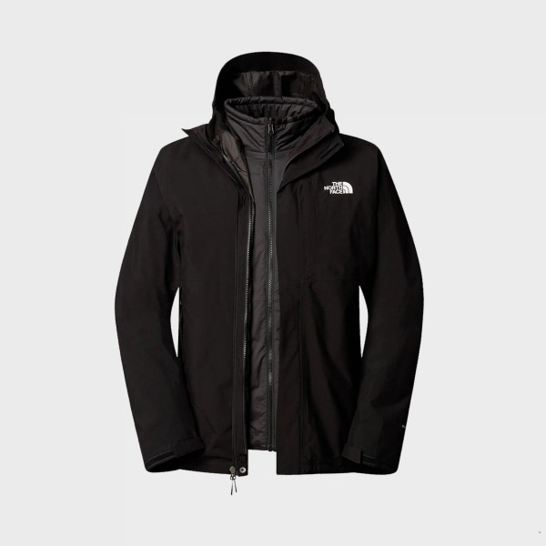 The North Face Carto Triclimate 3 In 1 Hooded Ανδρικο Μπουφαν Μαυρο