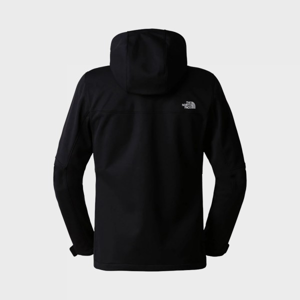 The North Face Diablo Softshell Αδιαβροχο Με Κουκουλα Ανδρικο Μπουφαν Μαυρο