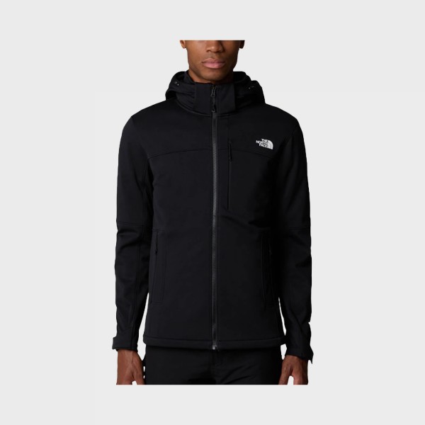 The North Face Diablo Softshell Αδιαβροχο Με Κουκουλα Ανδρικο Μπουφαν Μαυρο