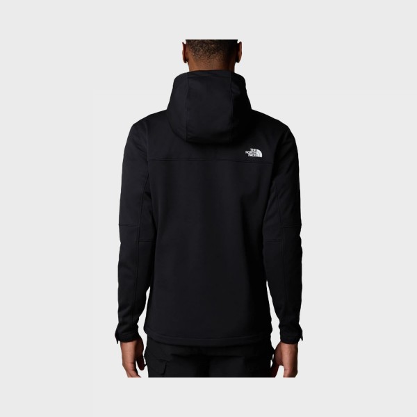 The North Face Diablo Softshell Αδιαβροχο Με Κουκουλα Ανδρικο Μπουφαν Μαυρο