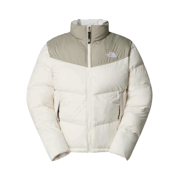 The North Face Saikuru Retro Boxy High Neck Ανδρικο Μπουφαν Ιβουαρ