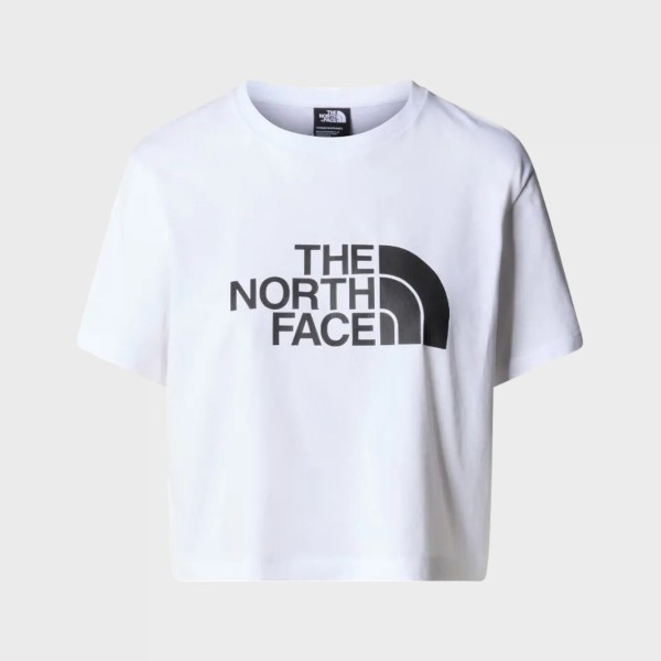 The North Face Cropped Easy Chest Logo Γυναικεια Μπλουζα Λευκη