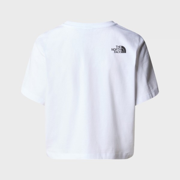 The North Face Cropped Easy Chest Logo Γυναικεια Μπλουζα Λευκη