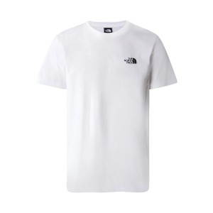 The North Face Dome Classic Smal Left Logo Ανδρικη Μπλουζα Λευκη
