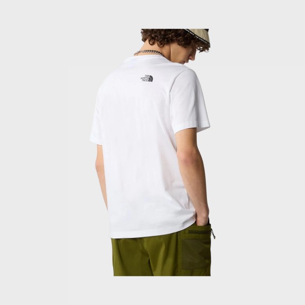 The North Face Dome Classic Smal Left Logo Ανδρικη Μπλουζα Λευκη