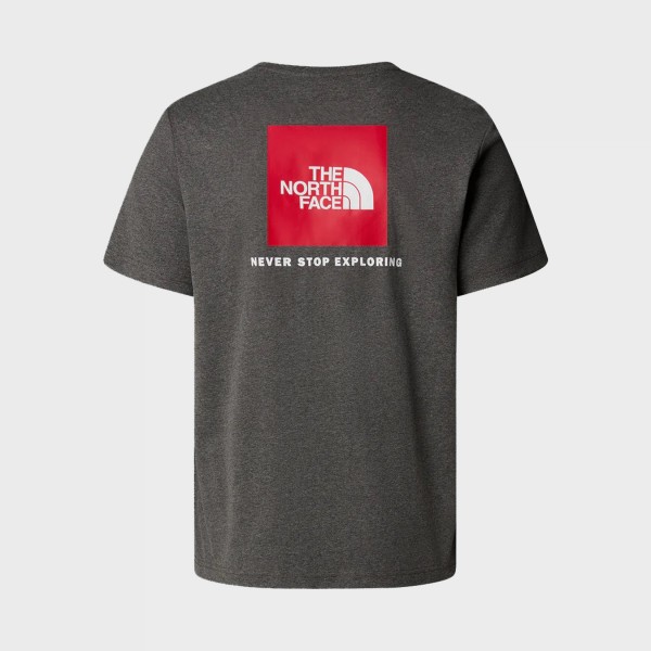 The North Face Red Box Graphic Back Classic Ανδρικη Μπλουζα Γκρι