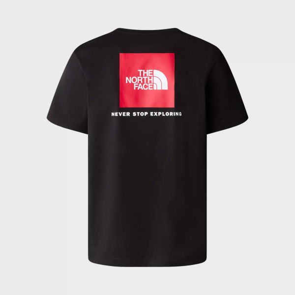 The North Face Red Box Graphic Back Classic Ανδρικη Μπλουζα Μαυρη