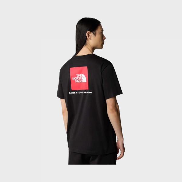 The North Face Red Box Graphic Back Classic Ανδρικη Μπλουζα Μαυρη