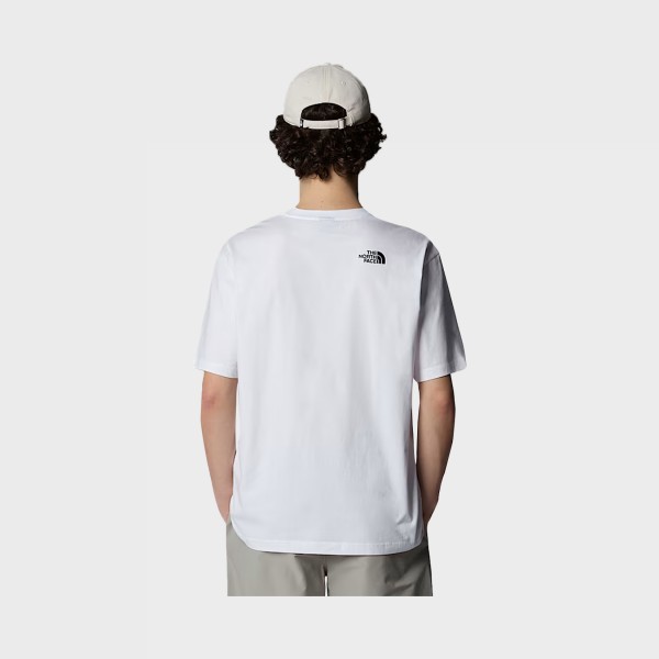 The North Face Essential Oversized Simple Dome Ανδρικη Μπλουζα Λευκη