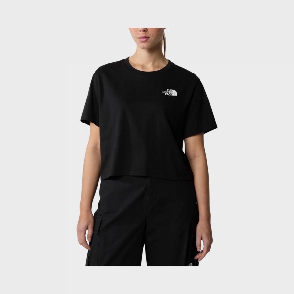 The North Face Crop Simple Dome Relaxed Γυναικεια Μπλουζα Μαυρη