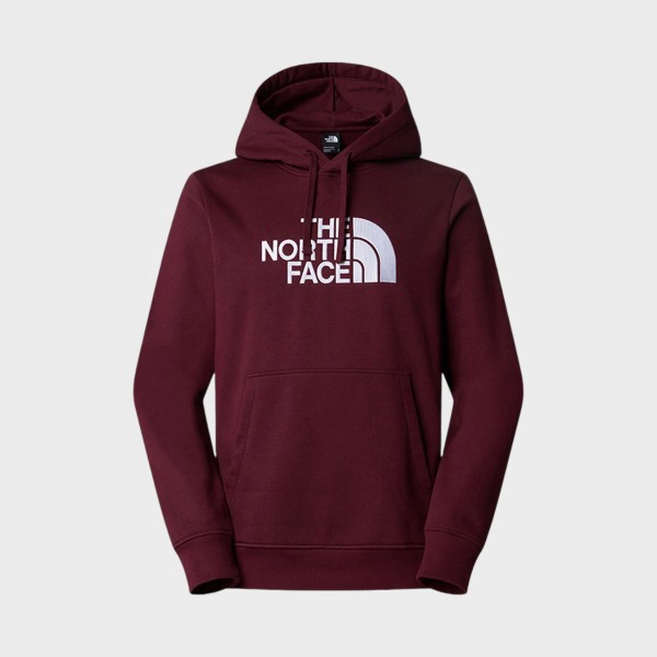 The North Face Drew Peak Pullover Hooded Logo Ανδρικο Φουτερ Μπορντο