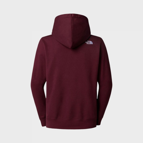 The North Face Drew Peak Pullover Hooded Logo Ανδρικο Φουτερ Μπορντο