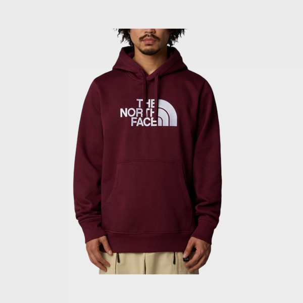 The North Face Drew Peak Pullover Hooded Logo Ανδρικο Φουτερ Μπορντο