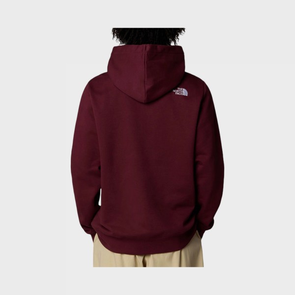 The North Face Drew Peak Pullover Hooded Logo Ανδρικο Φουτερ Μπορντο