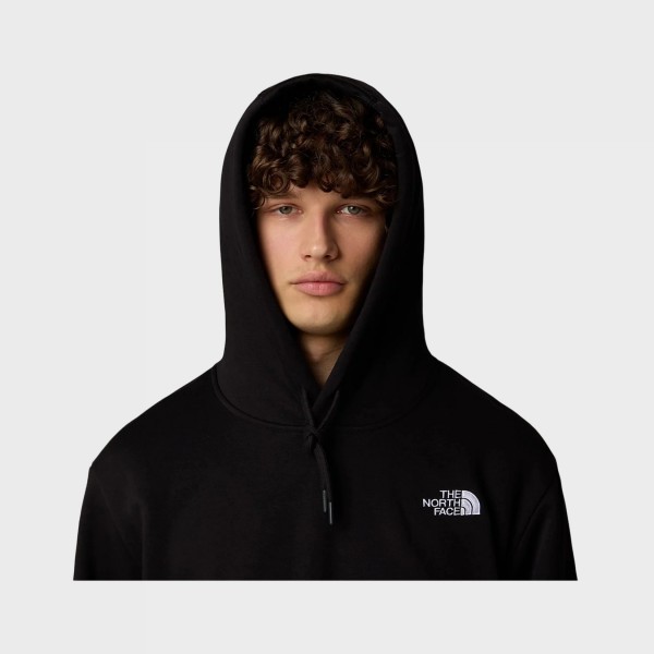 The North Face Essentials Dome Relaxed Fit Hooded Logo Ανδρικη Φουτερ Μαυρη