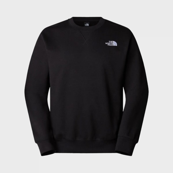 The North Face Essentials Relaxed Crew TNF Logo Ανδρικη Φουτερ Μαυρη