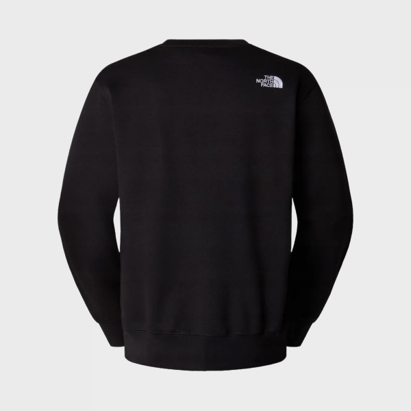 The North Face Essentials Relaxed Crew TNF Logo Ανδρικη Φουτερ Μαυρη