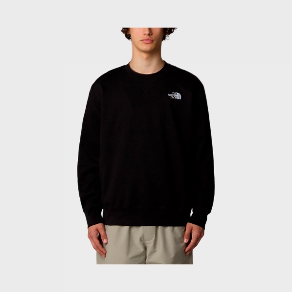 The North Face Essentials Relaxed Crew TNF Logo Ανδρικη Φουτερ Μαυρη