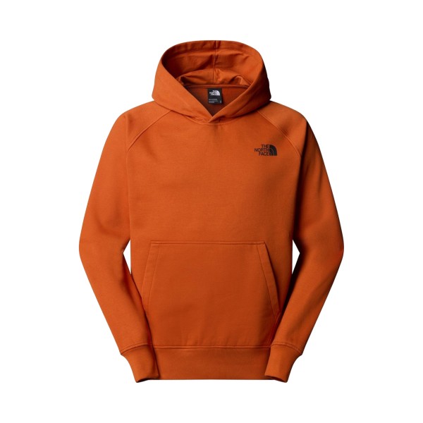 The North Face Raglan Box NSE Hooded Graphic Back Ανδρικη Φουτερ Πορτοκαλι