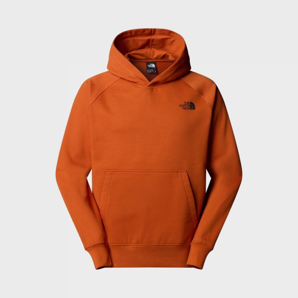 The North Face Raglan Box NSE Hooded Graphic Back Ανδρικη Φουτερ Πορτοκαλι