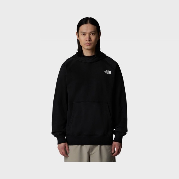 The North Face Raglan Box NSE Hooded Graphic Back Ανδρικη Φουτερ Μαυρη