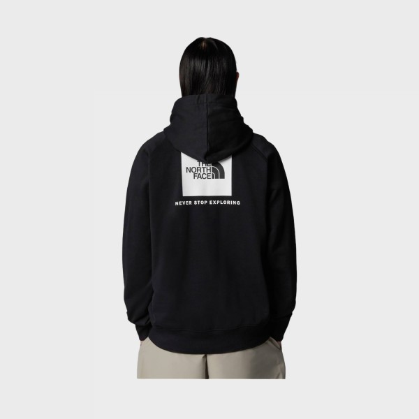 The North Face Raglan Box NSE Hooded Graphic Back Ανδρικη Φουτερ Μαυρη