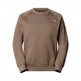 The North Face Raglan Regular Crew Neck Logo Ανδρικη Φουτερ Καφε