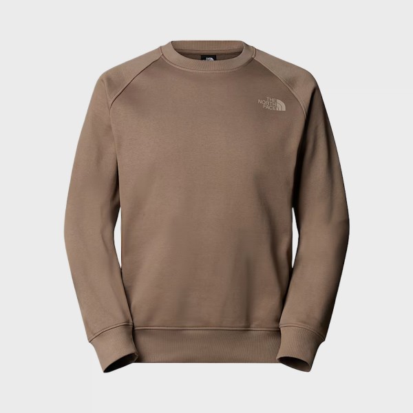 The North Face Raglan Regular Crew Neck Logo Ανδρικη Φουτερ Καφε