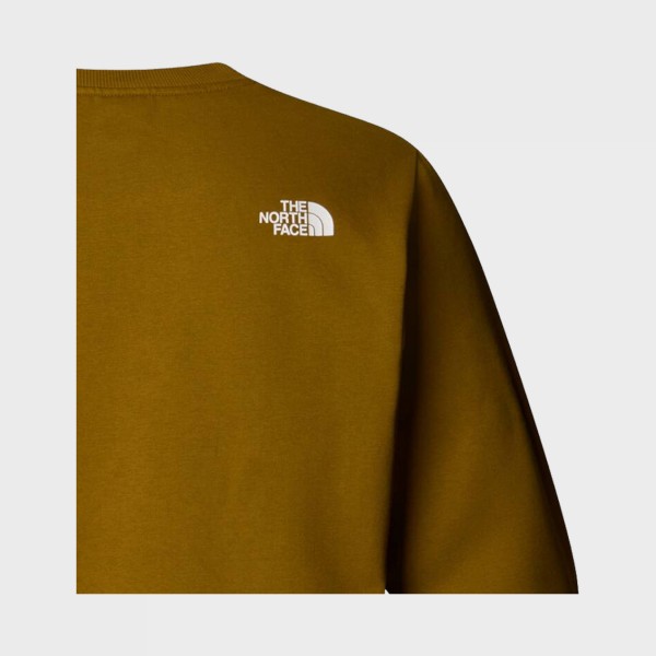 The North Face Simple Dome Crew Neck Small Logo Ανδρικη Φουτερ Πρασινη