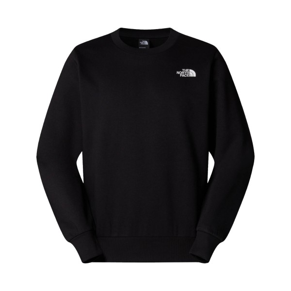 The North Face Simple Dome Crew Neck Small Logo Ανδρικη Φουτερ Μαυρη