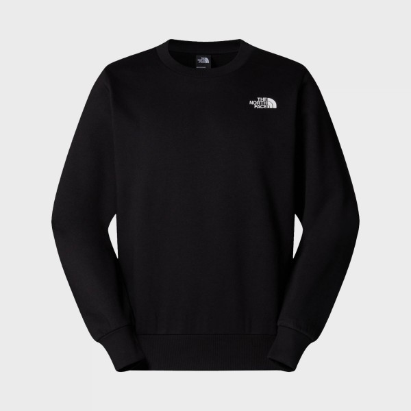 The North Face Simple Dome Crew Neck Small Logo Ανδρικη Φουτερ Μαυρη