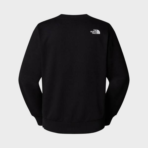 The North Face Simple Dome Crew Neck Small Logo Ανδρικη Φουτερ Μαυρη