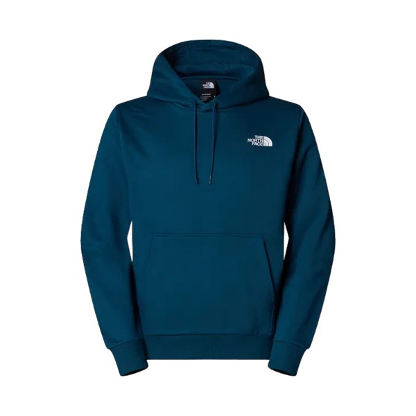 The North Face Essentials Dome Relaxed Fit Hooded Logo Ανδρικη Φουτερ Πετρολ