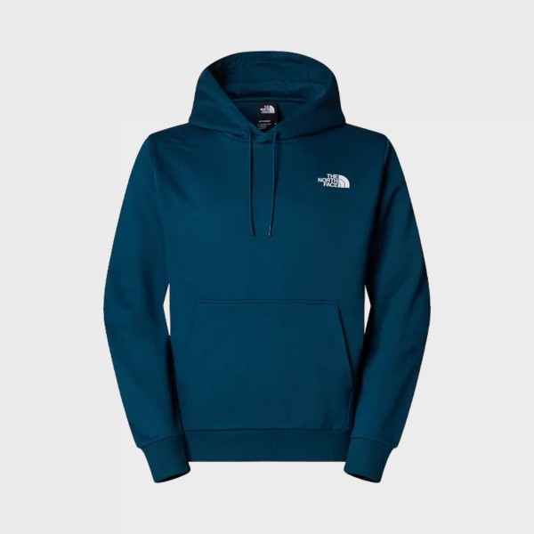 The North Face Essentials Dome Relaxed Fit Hooded Logo Ανδρικη Φουτερ Πετρολ