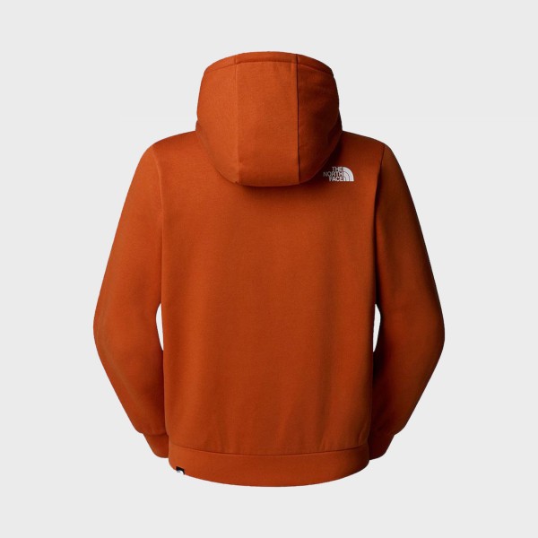 The North Face  Easy Big Logo Hooded Ανδρικο Φουτερ Πορτοκαλι