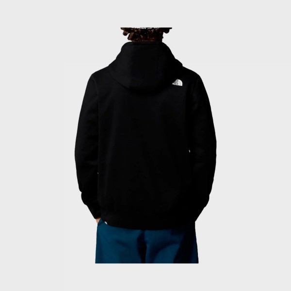 The North Face  Easy Big Logo Hooded Ανδρικο Φουτερ Μαυρο