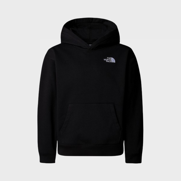 The North Face Teen Essentials Oversized Hooded Εφηβικο Φουτερ Μαυρο