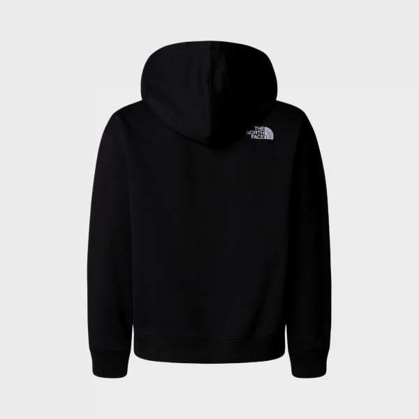 The North Face Teen Essentials Oversized Hooded Εφηβικο Φουτερ Μαυρο