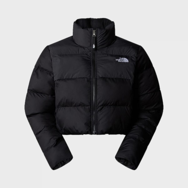 The North Face Cropped Shaikuru Windwall Γυναικειο Μπουφαν Μαυρο