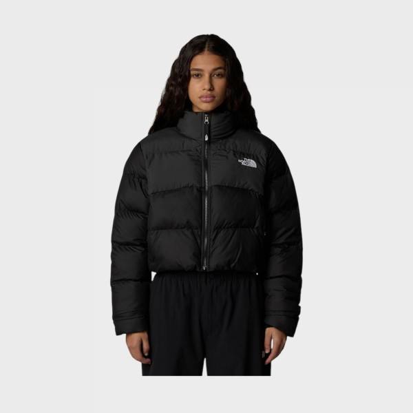 The North Face Cropped Shaikuru Windwall Γυναικειο Μπουφαν Μαυρο