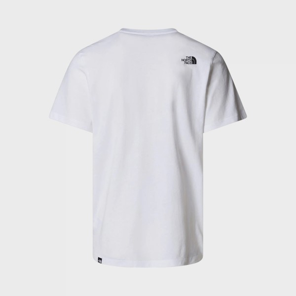 The North Face Easy SS Chest Graphic Ανδρικη Μπλουζα Λευκη