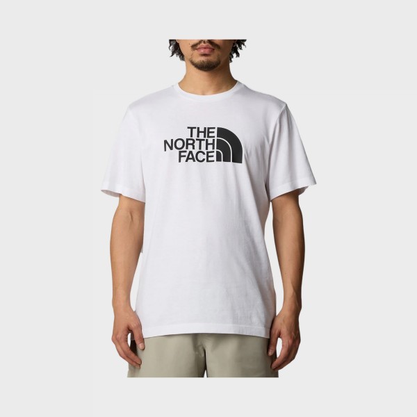 The North Face Easy SS Chest Graphic Ανδρικη Μπλουζα Λευκη