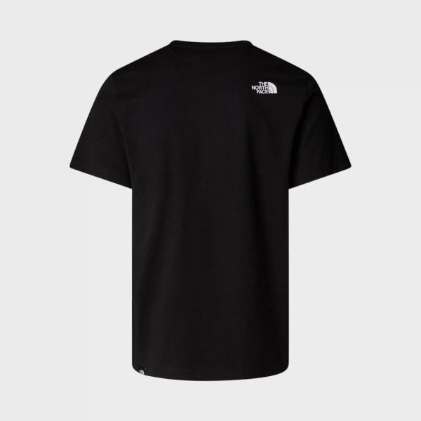 The North Face Easy SS Chest Graphic Ανδρικη Μπλουζα Μαυρη